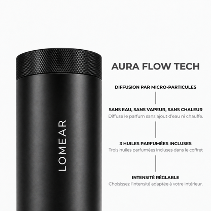Diffuseur noir AURA ONE et fonctionnement sans eau ni chaleur