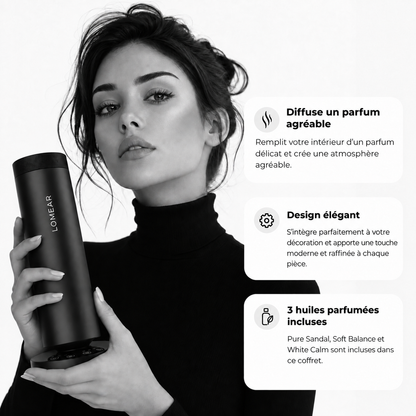Diffuseur AURA ONE avec les trois huiles parfumées incluses