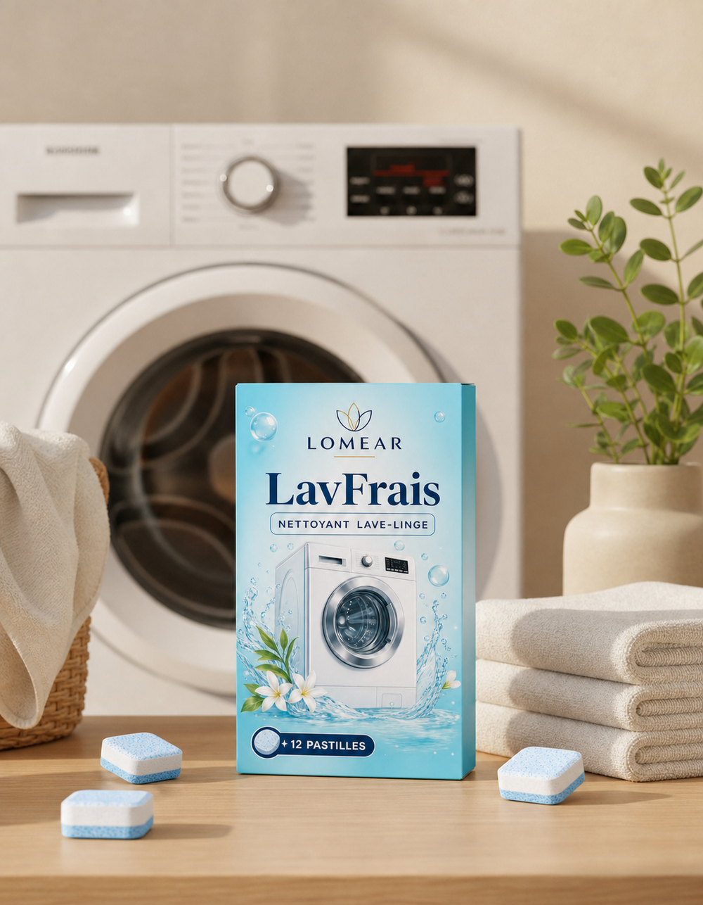 LavFrais devant le lave-linge