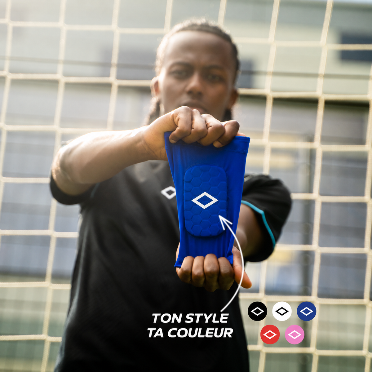 Manchon bleu avec cinq coloris disponibles
