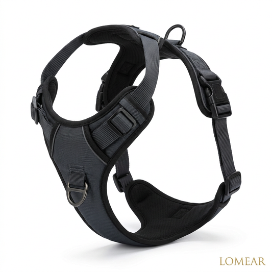 Harnais ProWalk™ Lomear — clip frontal anti-traction, nylon respirant
