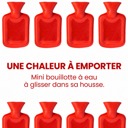 Mini bouillotte à eau à glisser dans sa housse
