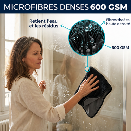 Chiffon microfibre LOMEAR — structure de la microfibre