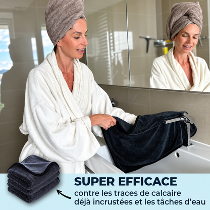 Chiffon microfibre LOMEAR — usage dans la salle de bain