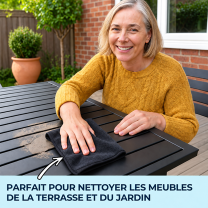 Chiffon microfibre LOMEAR — usage sur les meubles de terrasse