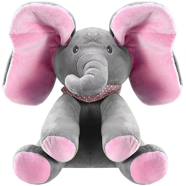 Éléphant Trumpy gris et rose