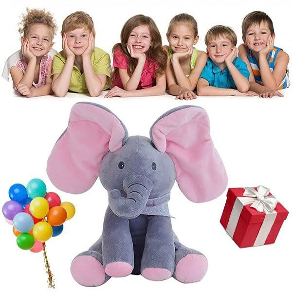 Cadeau de fête avec enfants et Trumpy