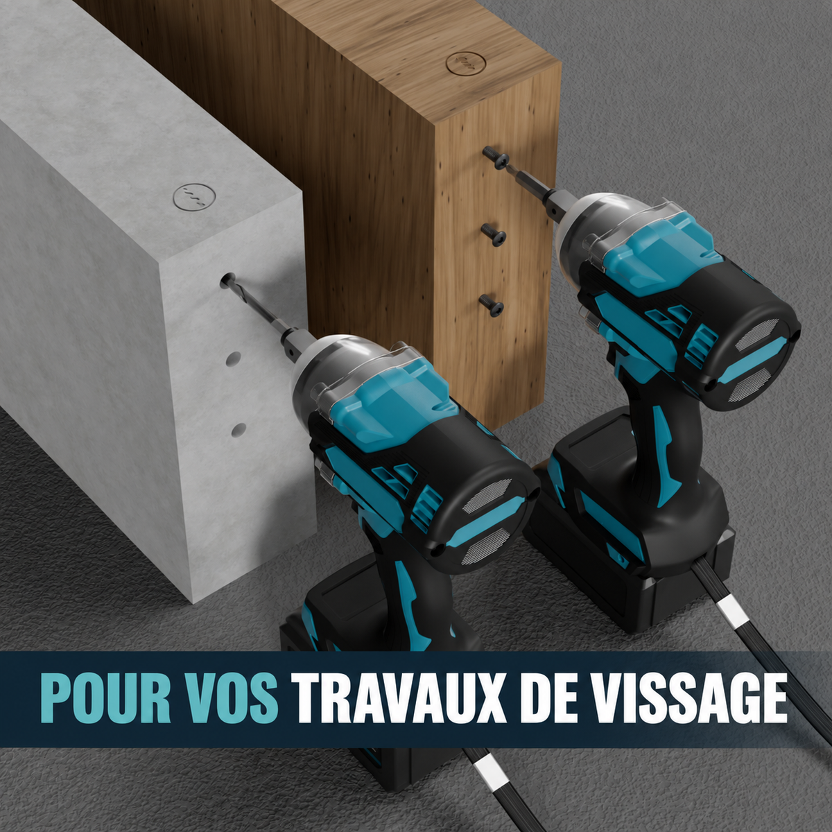 Clé à chocs utilisée pour le vissage