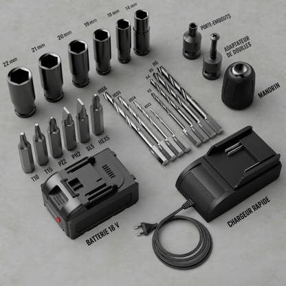 Coffret complet avec accessoires inclus