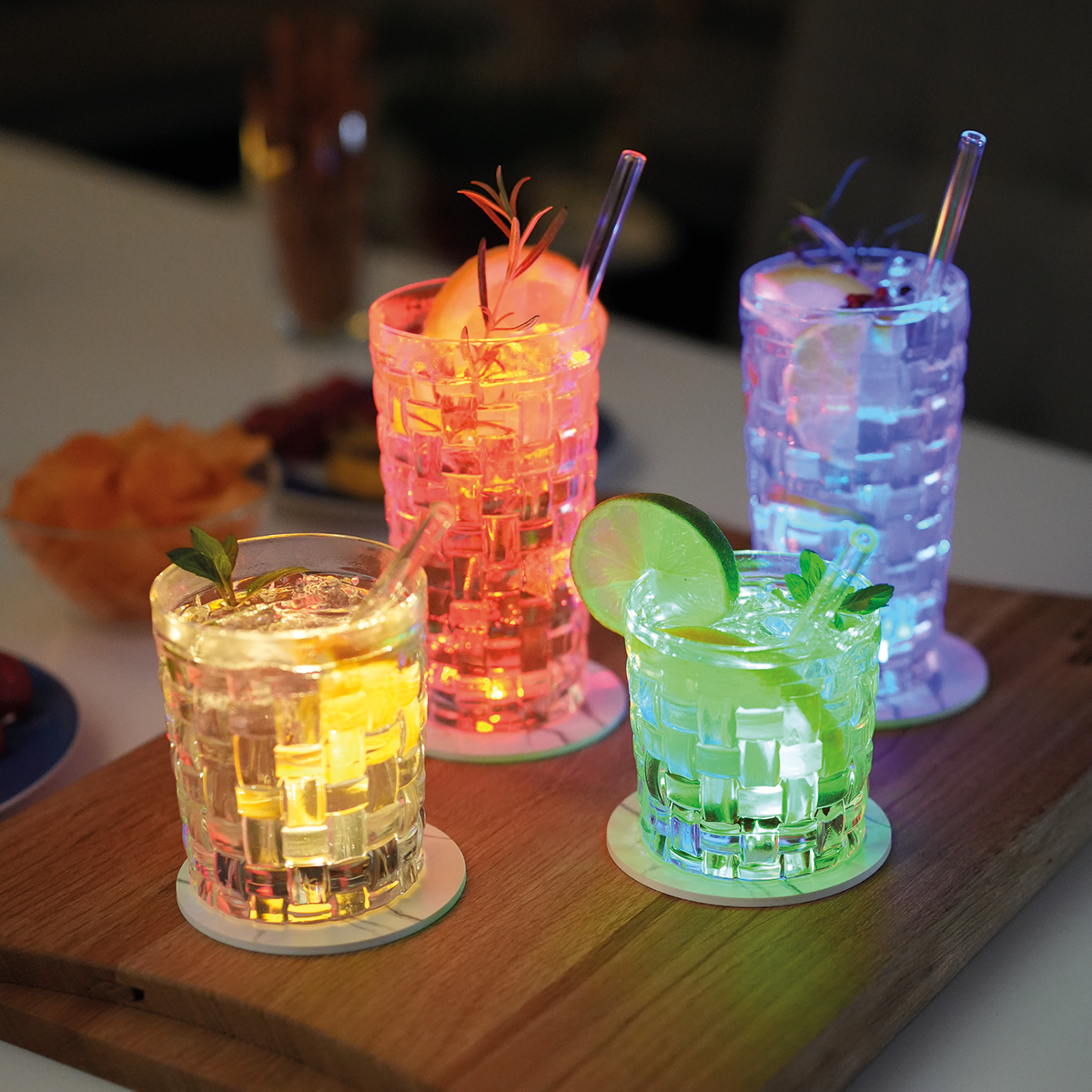 Dessous de verre lumineux LED