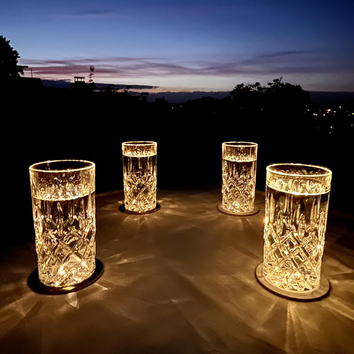 Dessous de verre lumineux LED