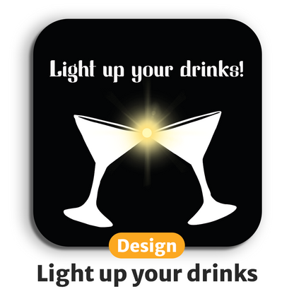 Dessous de verre lumineux LED