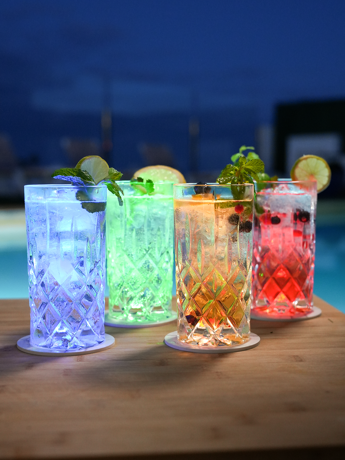 Dessous de verre lumineux LED