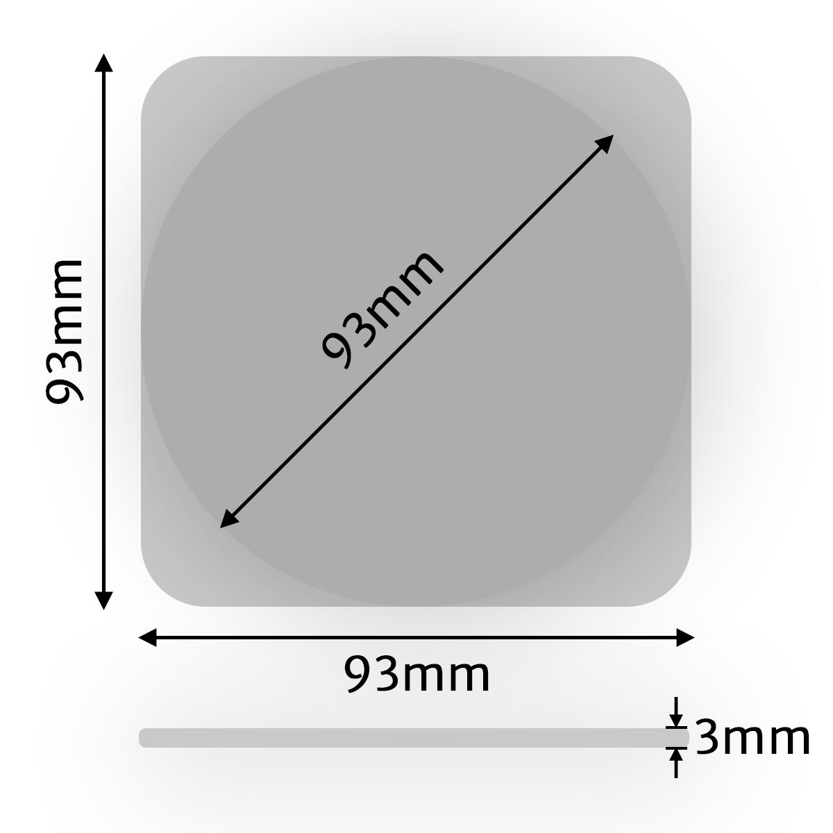 Dessous de verre lumineux LED