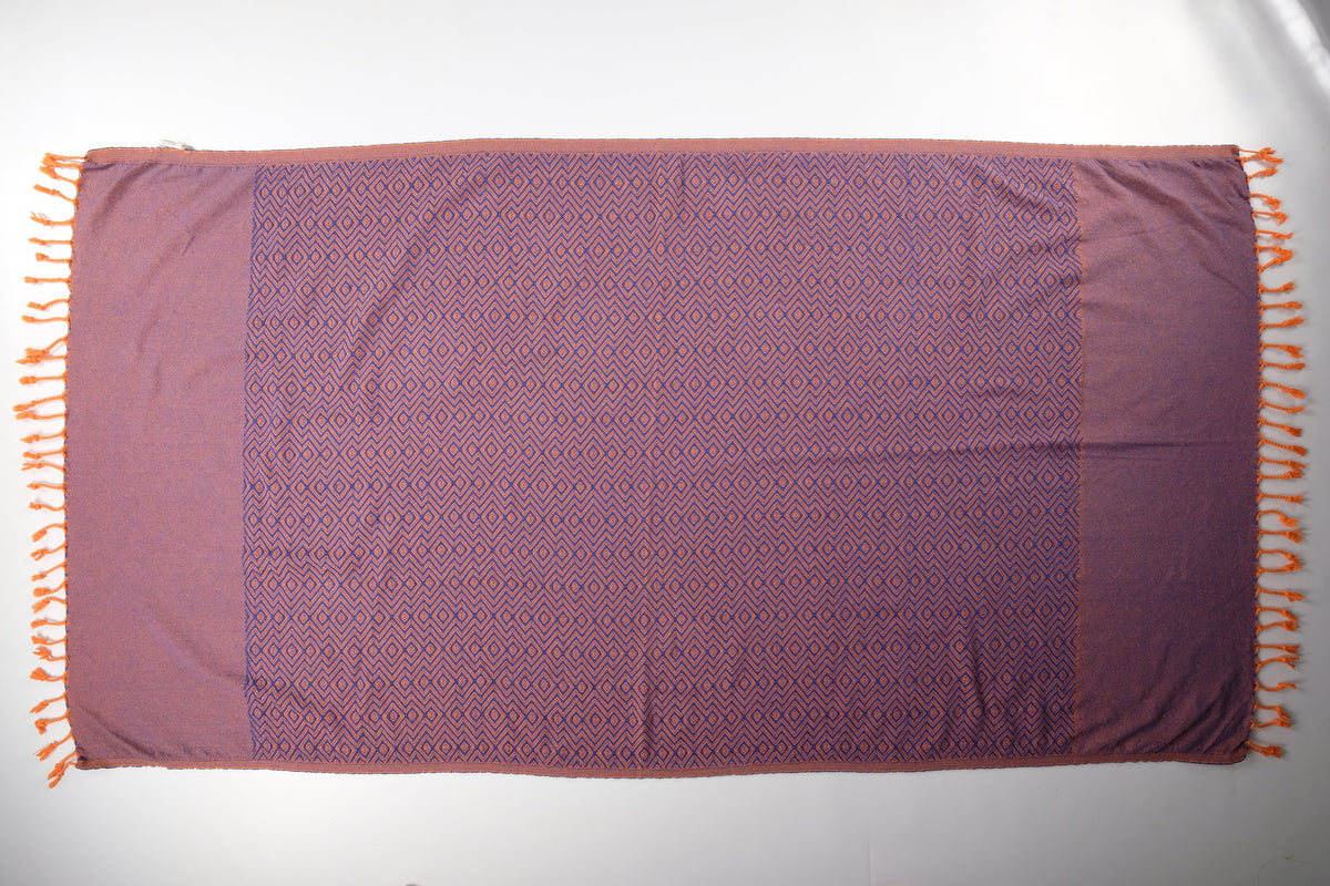 Serviette dépliée Myrtille et Calypso