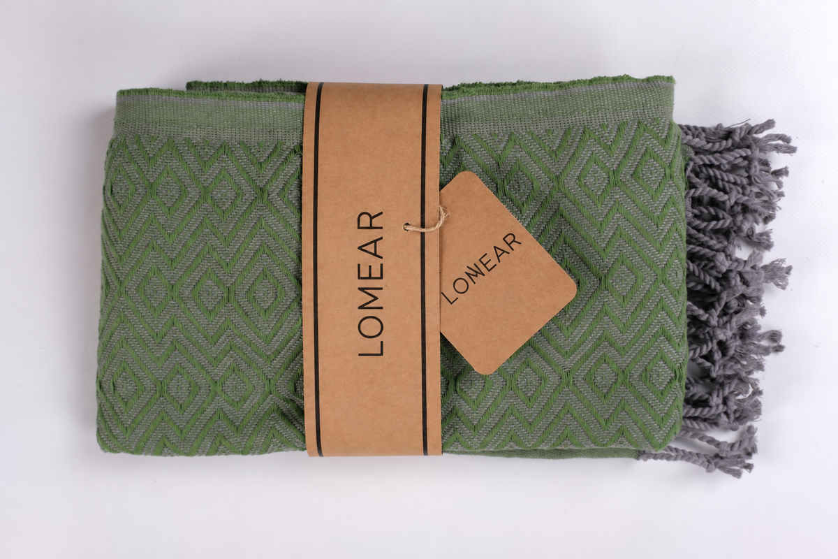 Serviette pliée Vert pomme