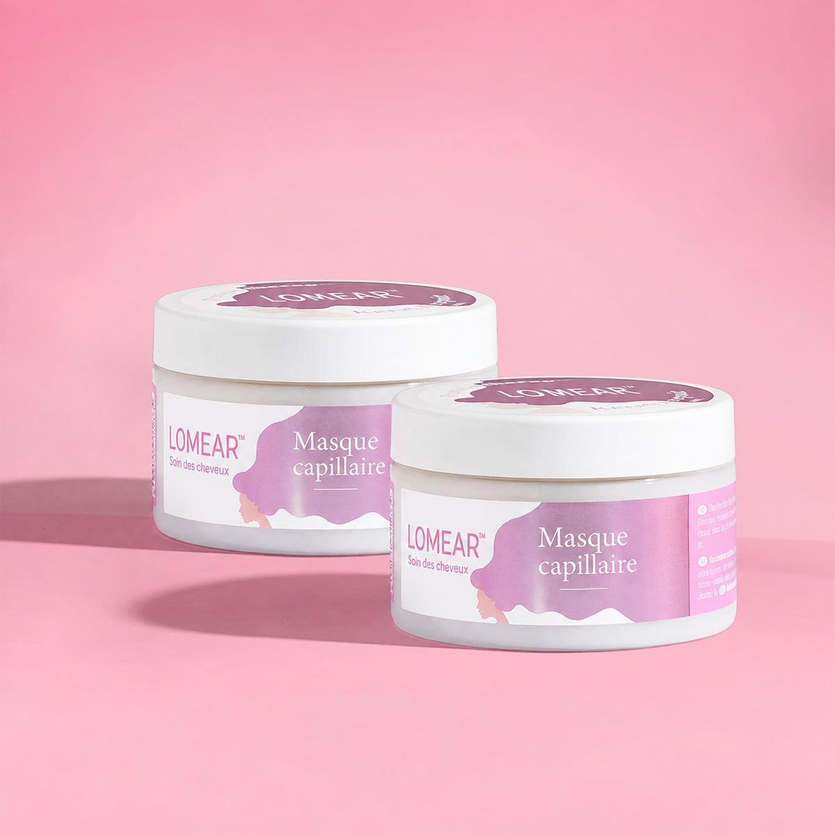 Deux pots de masque de 250 ml