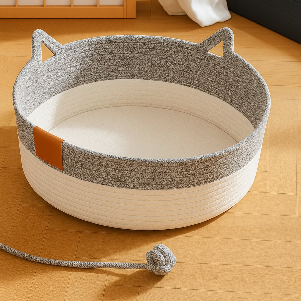 Panier tressé pour chat — coloris sélectionné