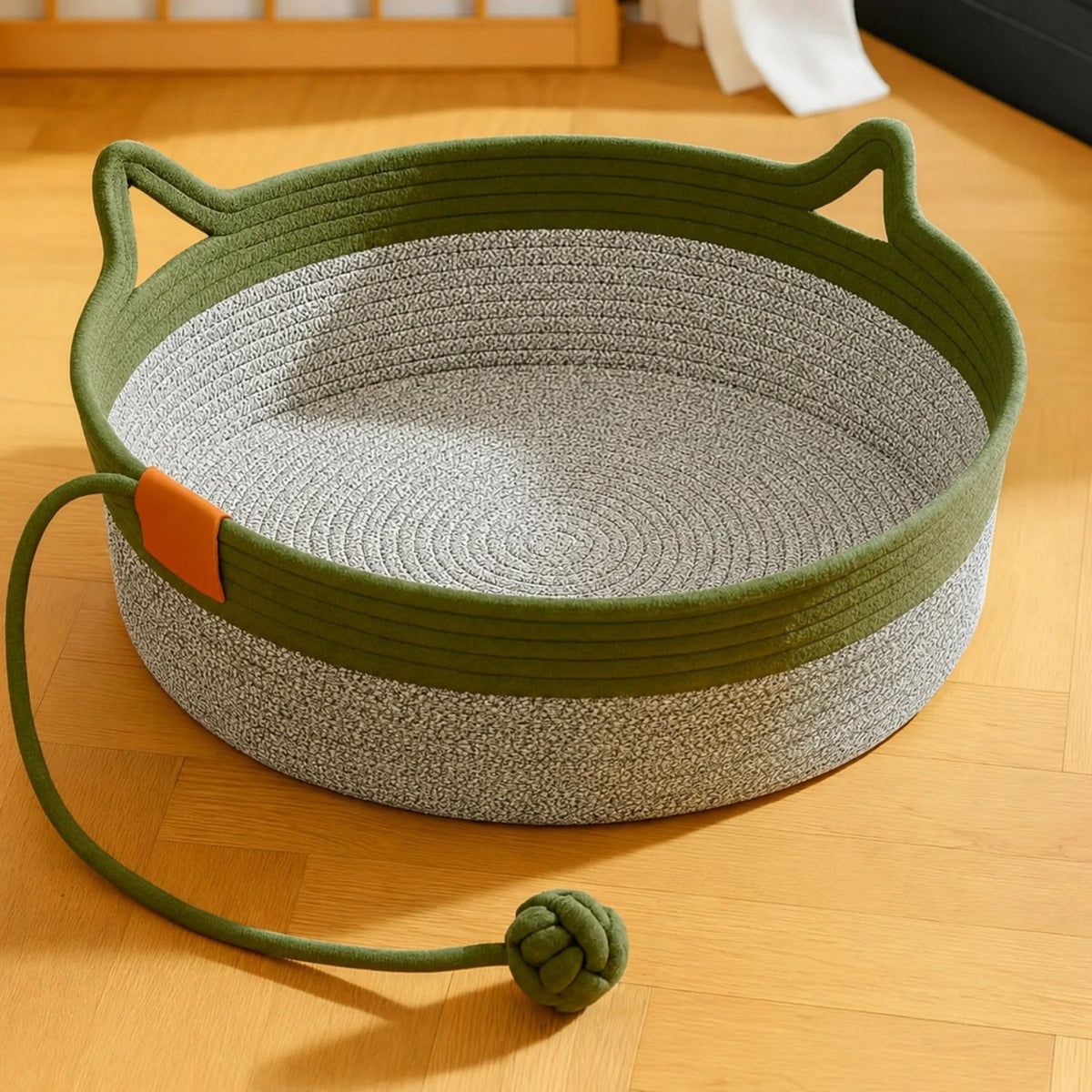 Panier tressé pour chat — coloris sélectionné