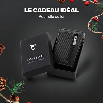 Portefeuille Prime carbone dans son coffret cadeau