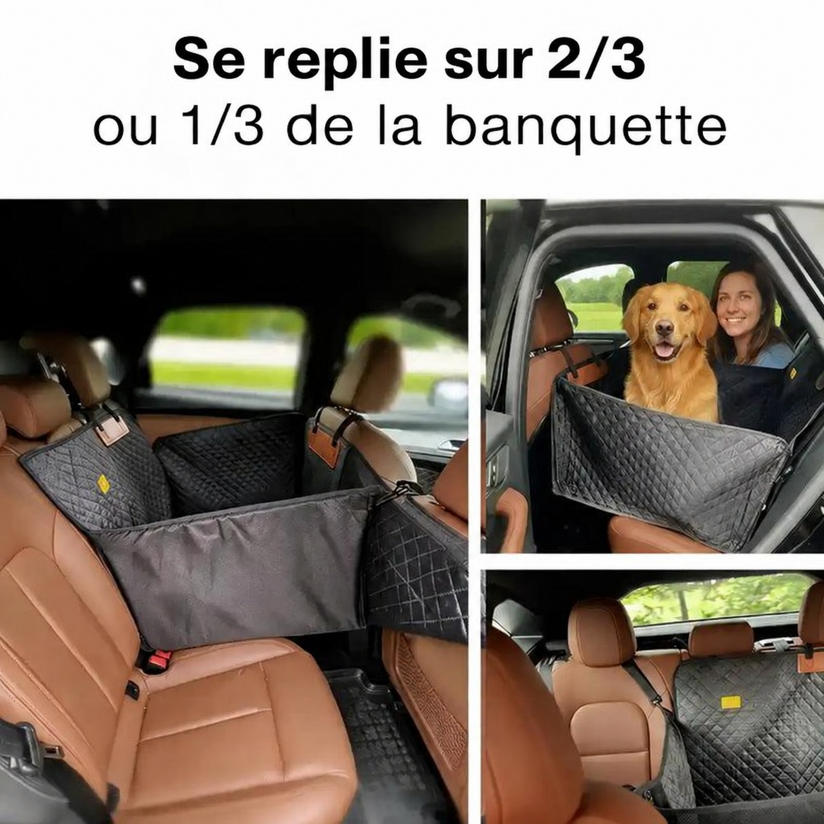 Housse repliable pour libérer une place passager
