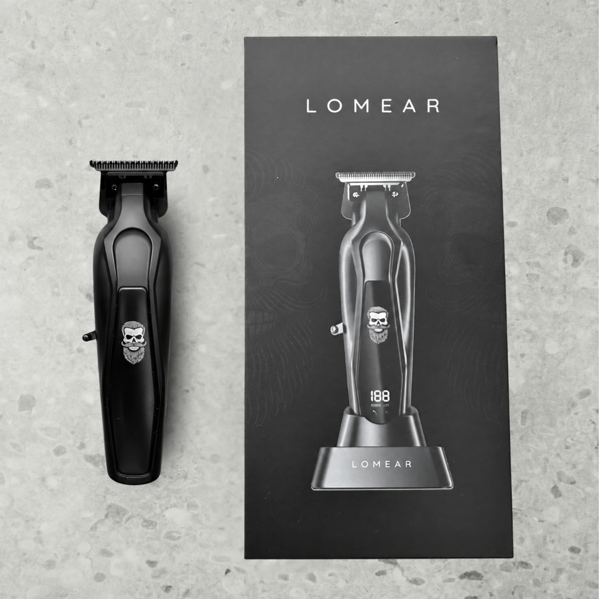 Tondeuse de précision Pro LOMEAR et sa boîte
