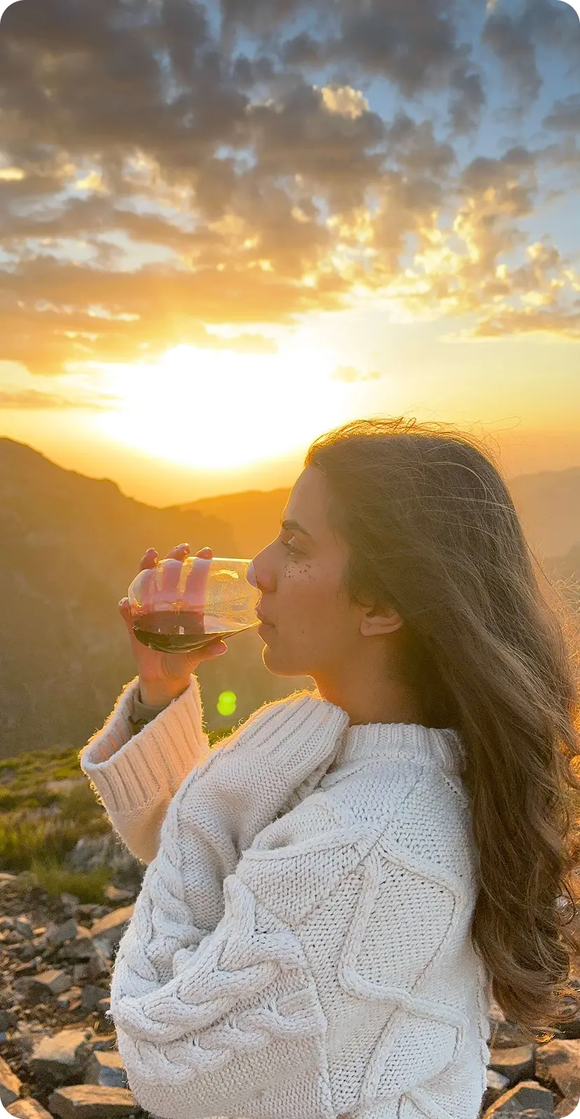 Verre de voyage avec étui protecteur en déplacement