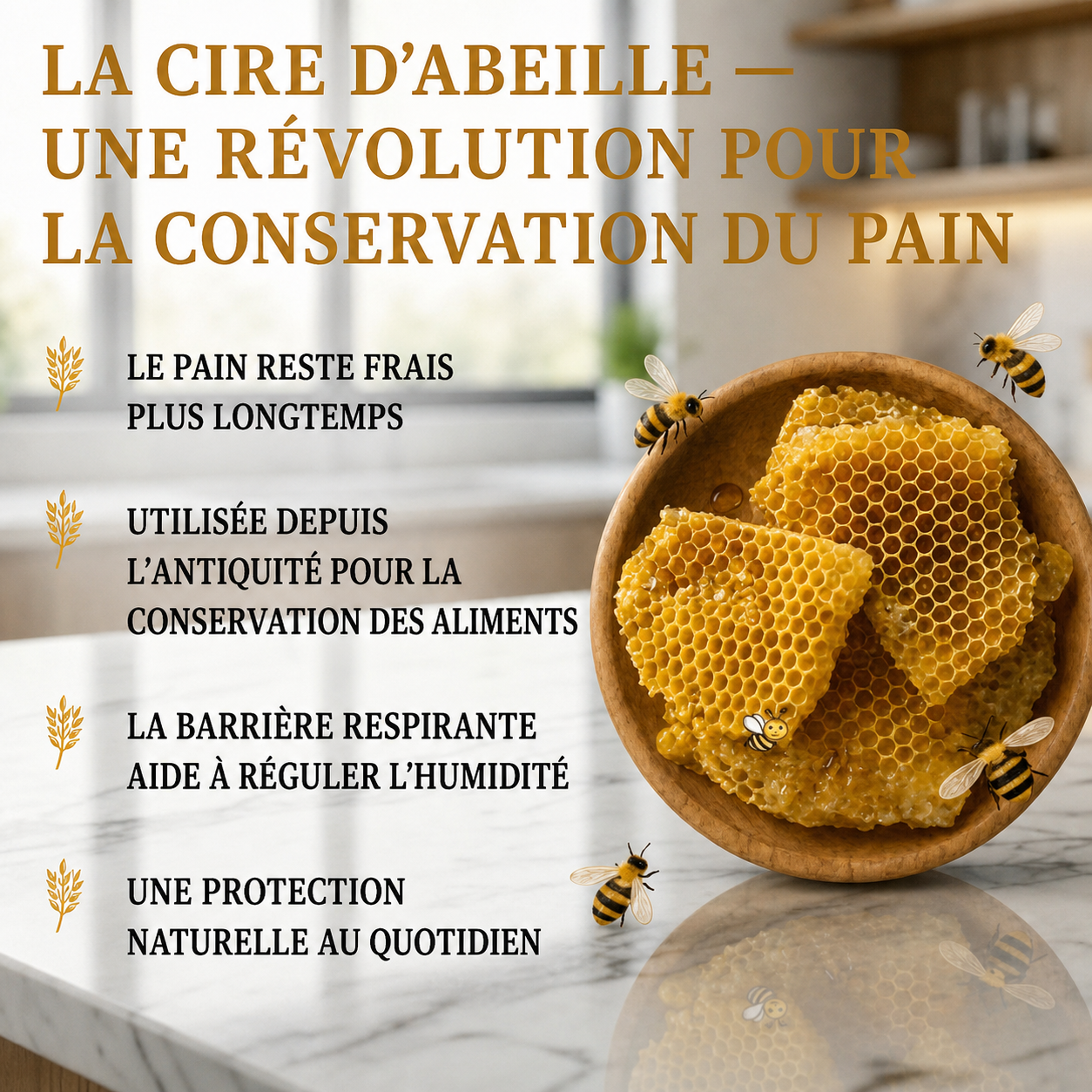 Cire d’abeille naturelle et bénéfices de sa barrière respirante
